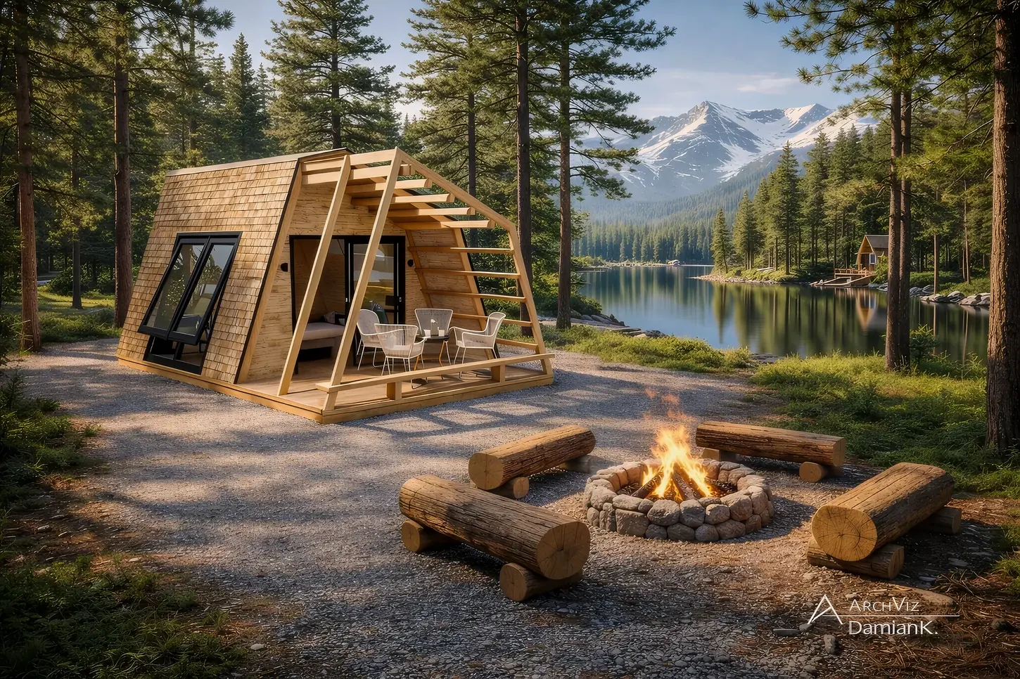 Glamping and modular concept visualization